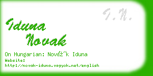 iduna novak business card